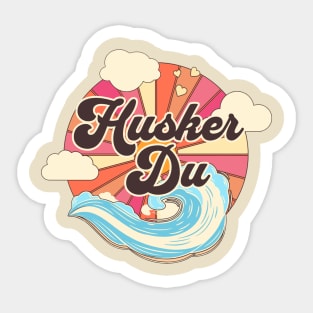 Husker Ocean Summer Sticker